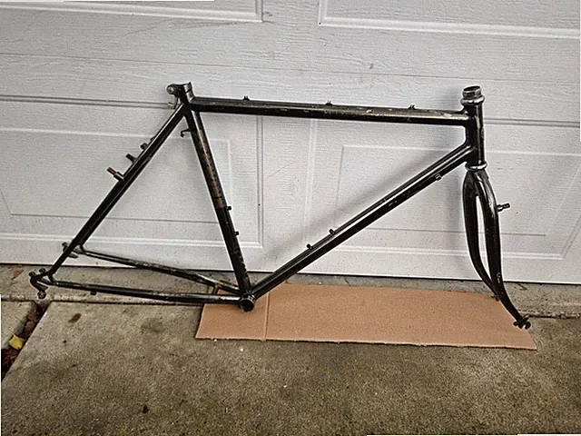 1987 Schwinn High Sierra Mountain Bike ATB Frame + Fork Large Bronze Brown