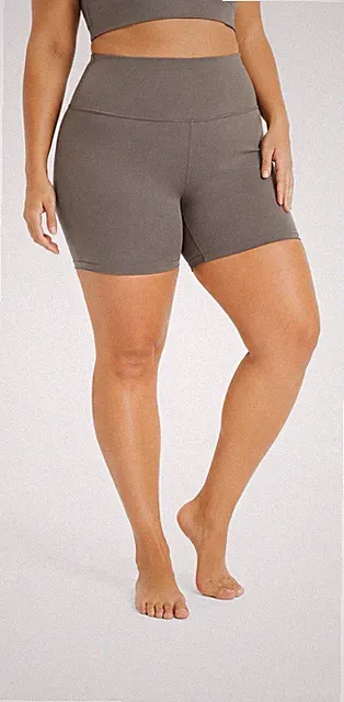 All In Motion Women's Everyday High-Rise Bike Shorts Dark Brown Size 1X