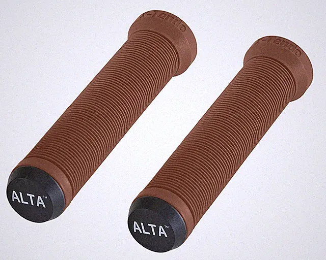 ALTA Soft Flangeless Bicycle Grips BMX MTB Hybrid Bike Scooter Softie No Flange.