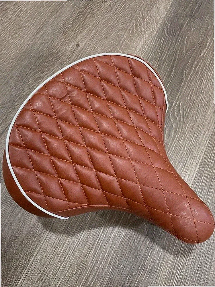 Beach Cruiser Bike Diamond Saddle Seat *BROWN w/Springs Comfort Bicycle