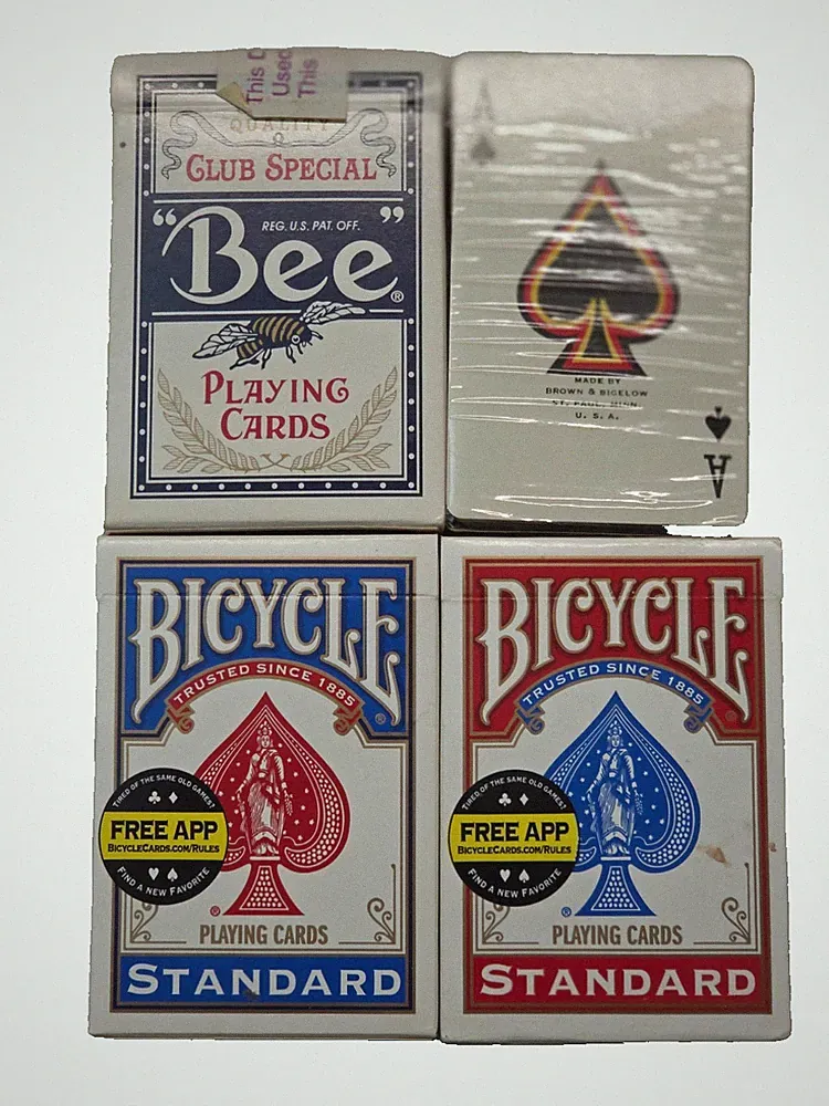Bee, Brown & Bigelow, & Bicycle Playing Cards_Complete Decks Opened