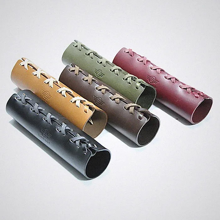 [Benheil] Genuine Leather Bike Bicycle Top Tube Cover For Brompton - 5 Colors