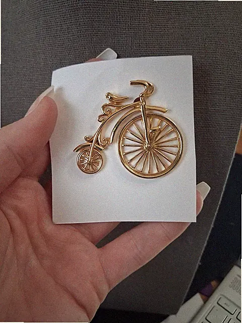 Bicycle brooch