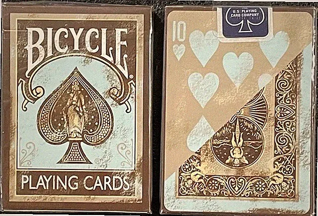 Bicycle Faded "dirty" blue-brown playing cards (Ohio made, blue seal)