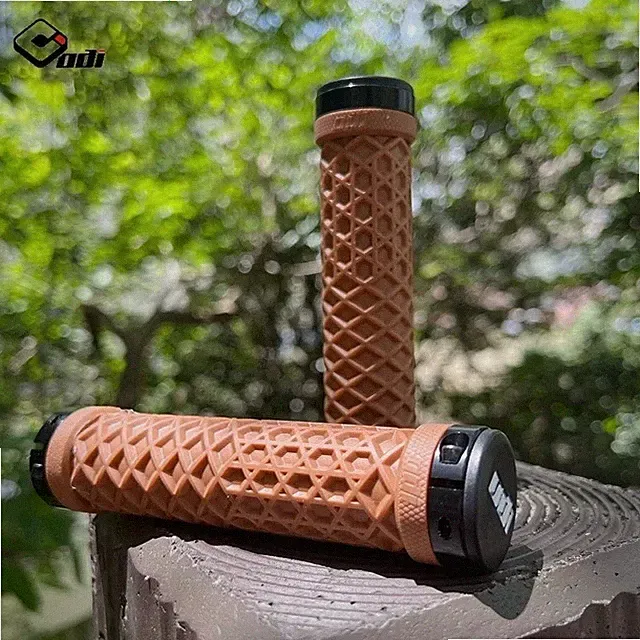 Bicycle Handlebar Grips Lock-On Anti-slip Shock Absorption Double Lock Ring