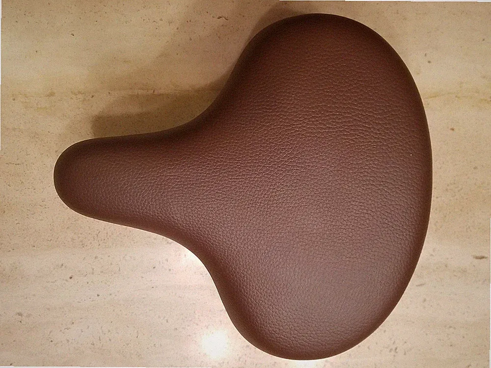 Bicycle Saddle Large Size Comfort Beach Cruiser Bike Seat Brown 12" x 12"