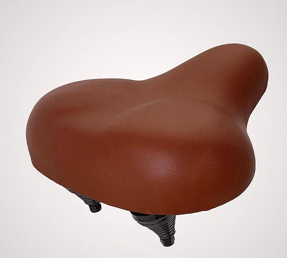 BROWN CRUISER BICYCLE SADDLE SCHWINN TANK BIKE CLASSIC BEACHCOMFORT SEAT