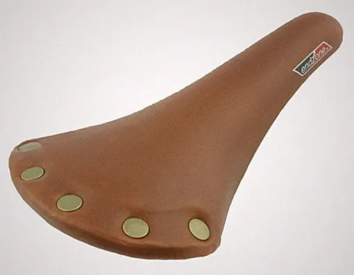 Button Fixie Touring Road MTB Vinyl Bike Saddle Bicycle Brown Seat