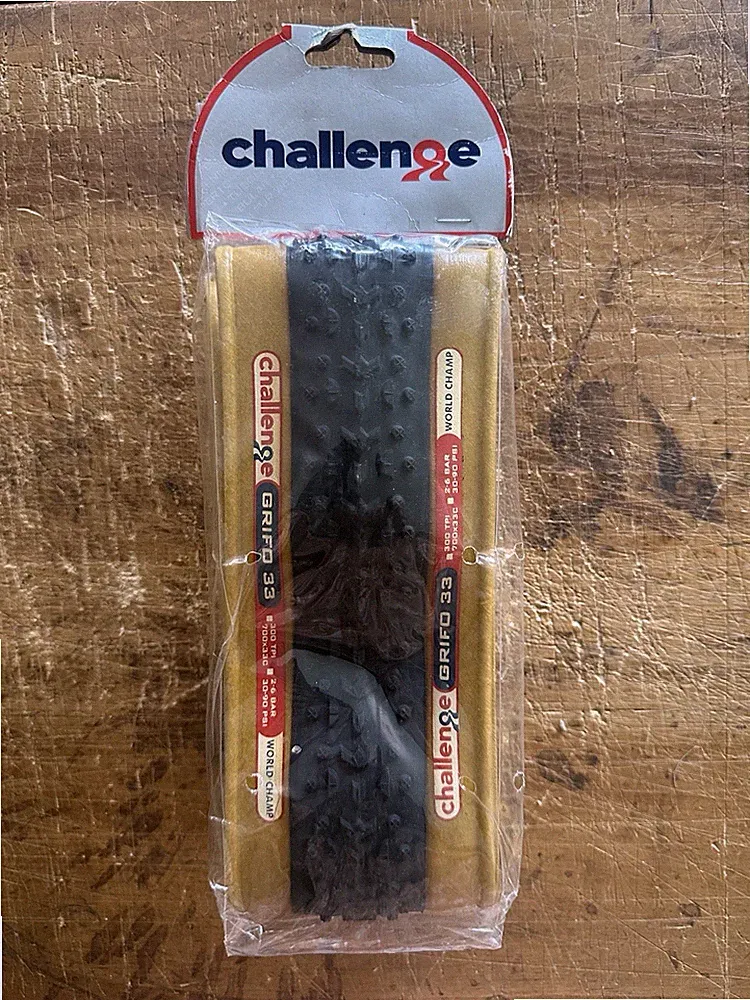 Challenge Grifo Clincher Tire 700 x 32c Black/Brown Cyclocross NOS