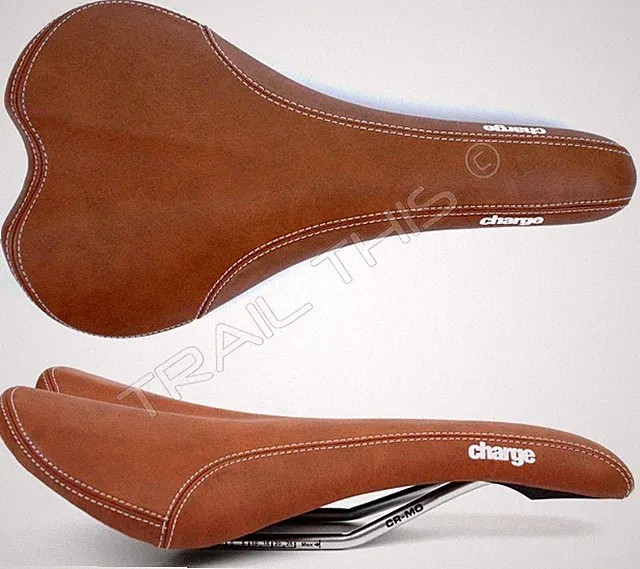 Charge Spoon Bike Saddle Brown CrMo Rails Pressure Relief Lightweight Road MTB