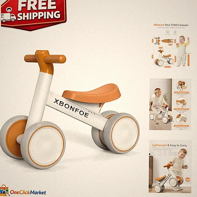 First Ride Baby Balance Bike for 10-24 Toddlers, Safe and Engaging Gift