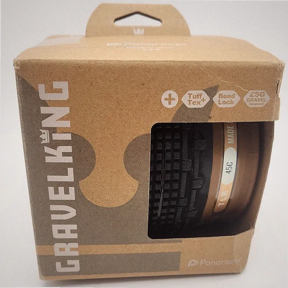 Panaracer GravelKing SK Plus 700 x 45 Tubeless Folding Bicycle Tire Black/Brown