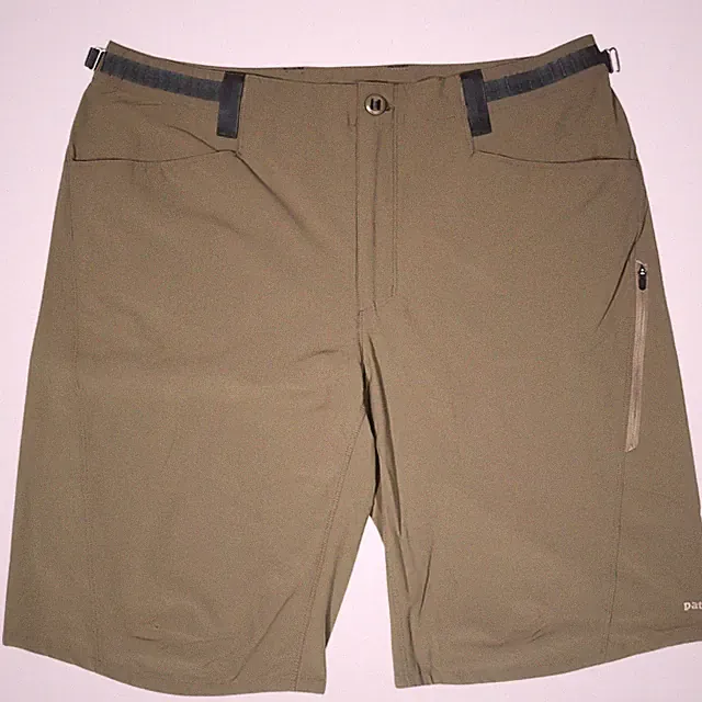 Patagonia Mens XL Brown Mountain Bike Shorts MTB Stretch Hiking Outdoor Wear