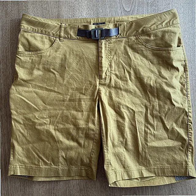 PEARL iZUMi Rove Bike Commute Shorts Mens Size 36 Brown Cycling Belted 9” Inseam