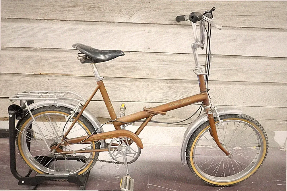 Raleigh Folder 20" Inch Folding Bicycle Brown and Chrome 3 speed Made In England