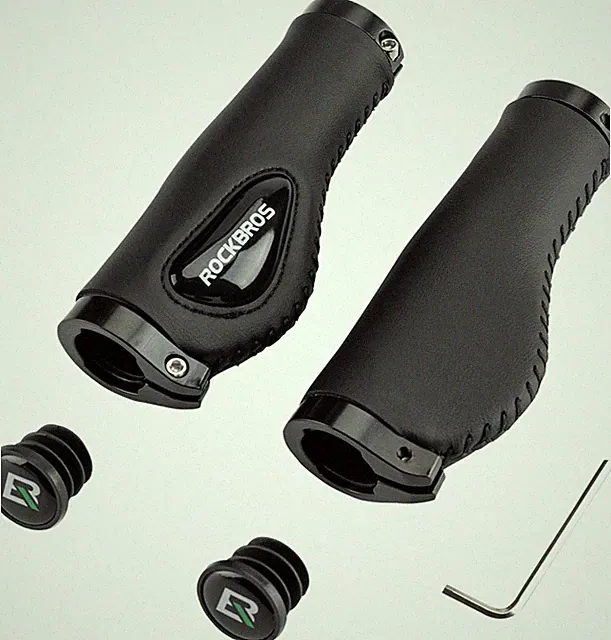 ROCKBROS Bike Handlebar Grips Ergonomics Soft Gel Dual Lock on MTB Handle Grips