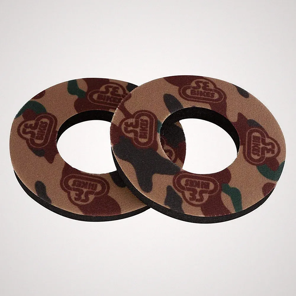 SE Racing CAMO old school BMX bicycle foam grip donuts ARMY GREEN BROWN TAN