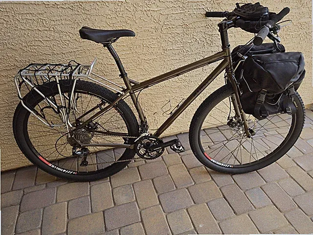 Surly Ogre 29in Large Brown Touring Shimano Racktime WTB Suzue Thompson