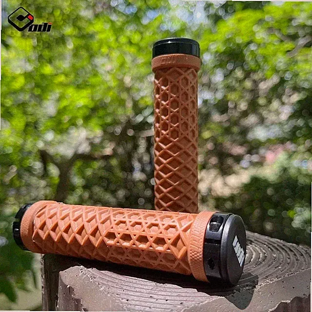 Van Bicycle Handlebar Grips Lock-On Anti-slip Shock Absorption Double Lock Ring
