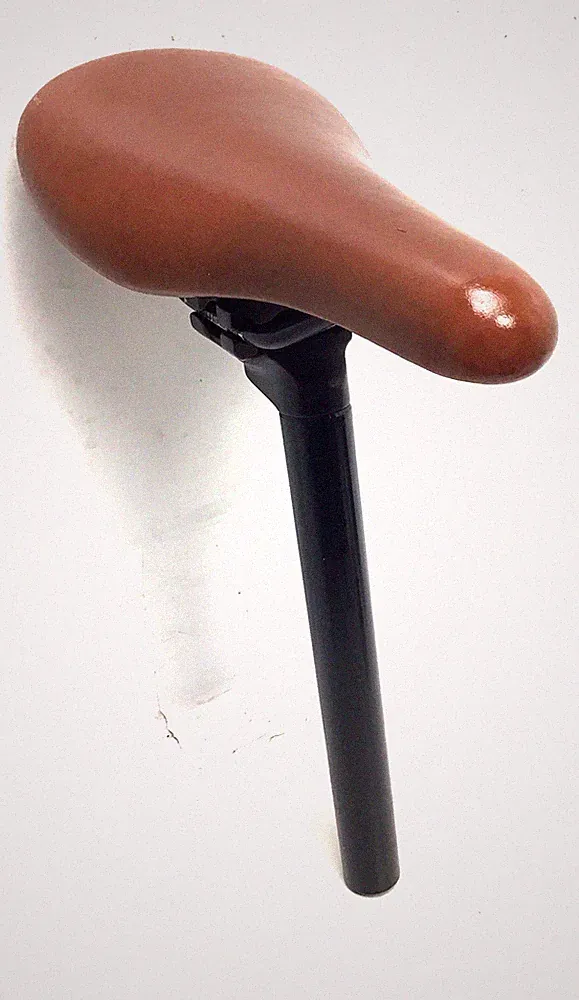Velo Kids Bicycle Seat Brown with Mico-adjust Seat Post 25.4 Kids BMX Bike #7