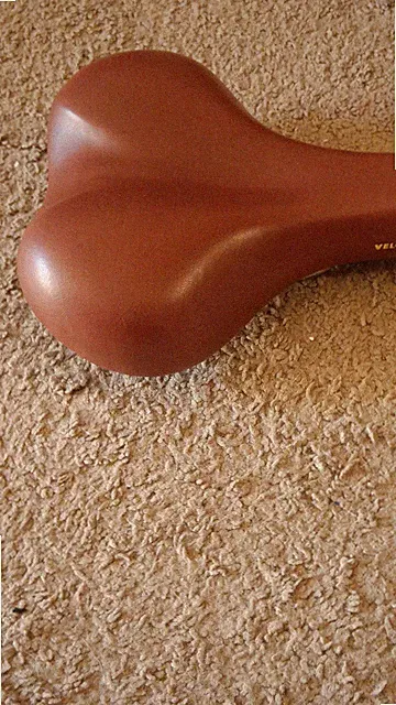 VELO PLUSH Brown Comfort Bicycle Saddle Universal Bike Seat