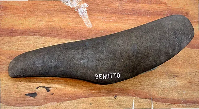 Vintage San Marco Benotto Brown Suede Leather Road Saddle Panto • Made in Italy